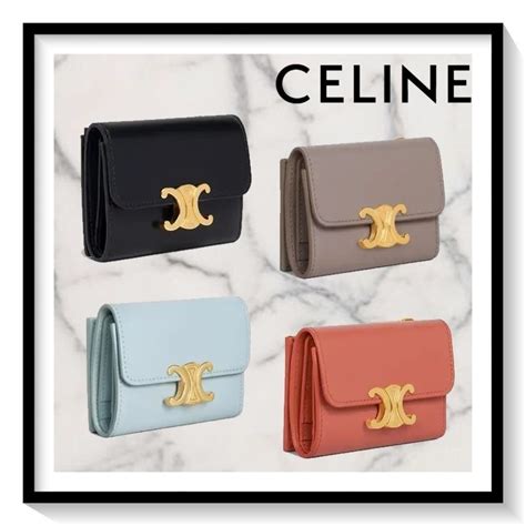 celine small trifold wallet|celine compact wallet triomphe.